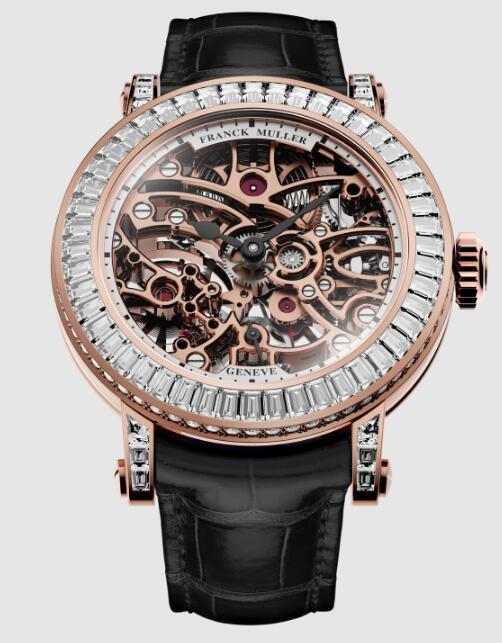 Best Franck Muller Round Lady Skeleton Baguette 7031 B S6 SQT BAG Replica Watch